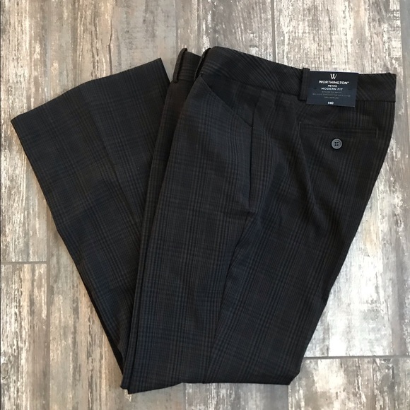 Worthington Pants - Worthington Petite Modern Fit plaid trouser size 10P